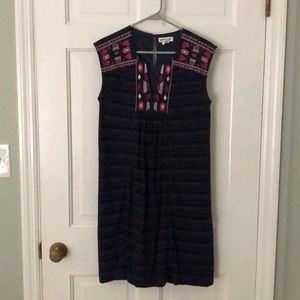 Navy shift dress